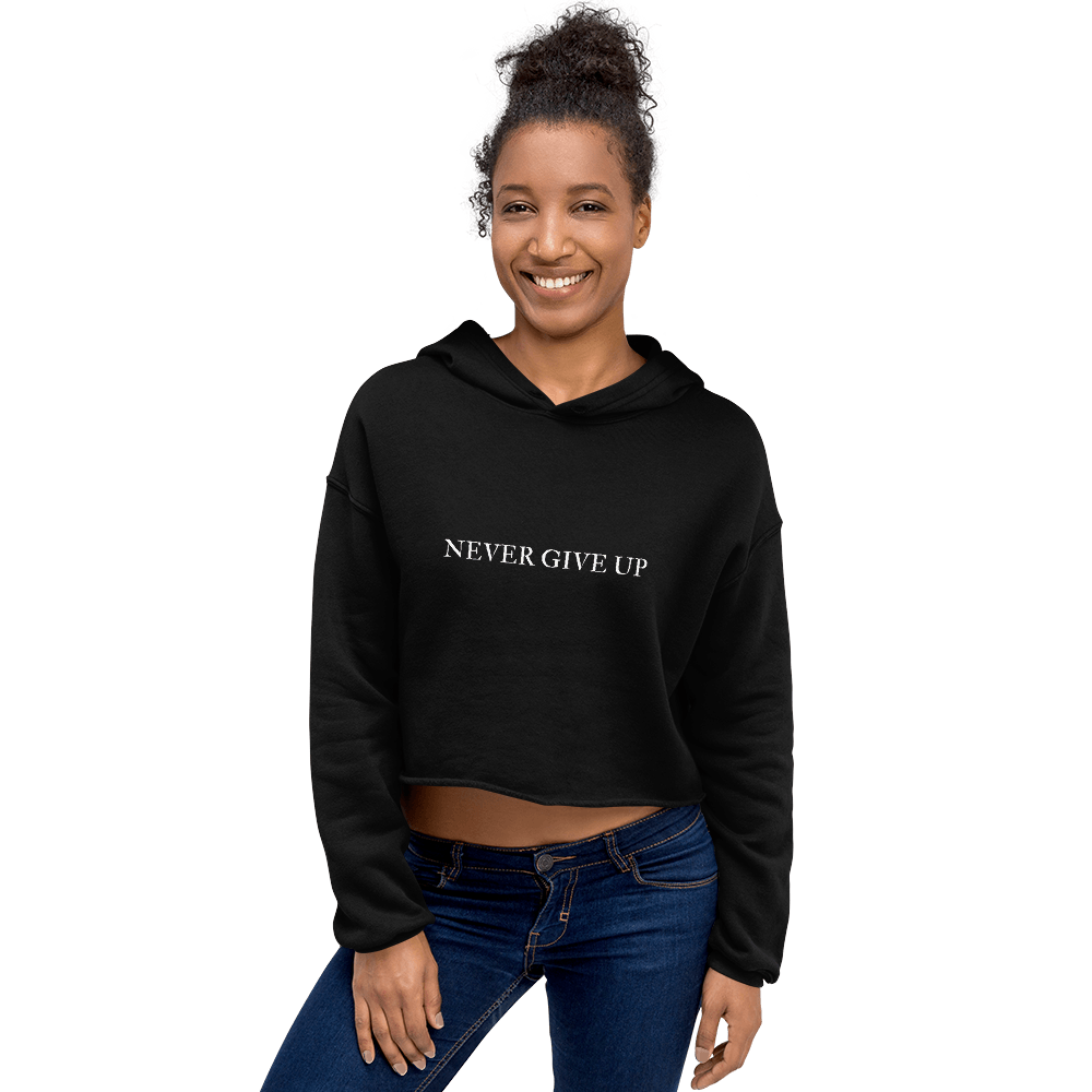 Sudadera Crop - Never Give Up
