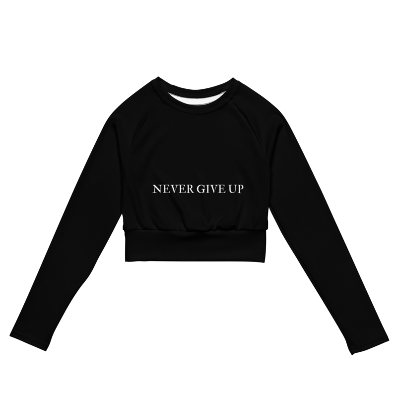 Manga Larga Crop - Never Give Up