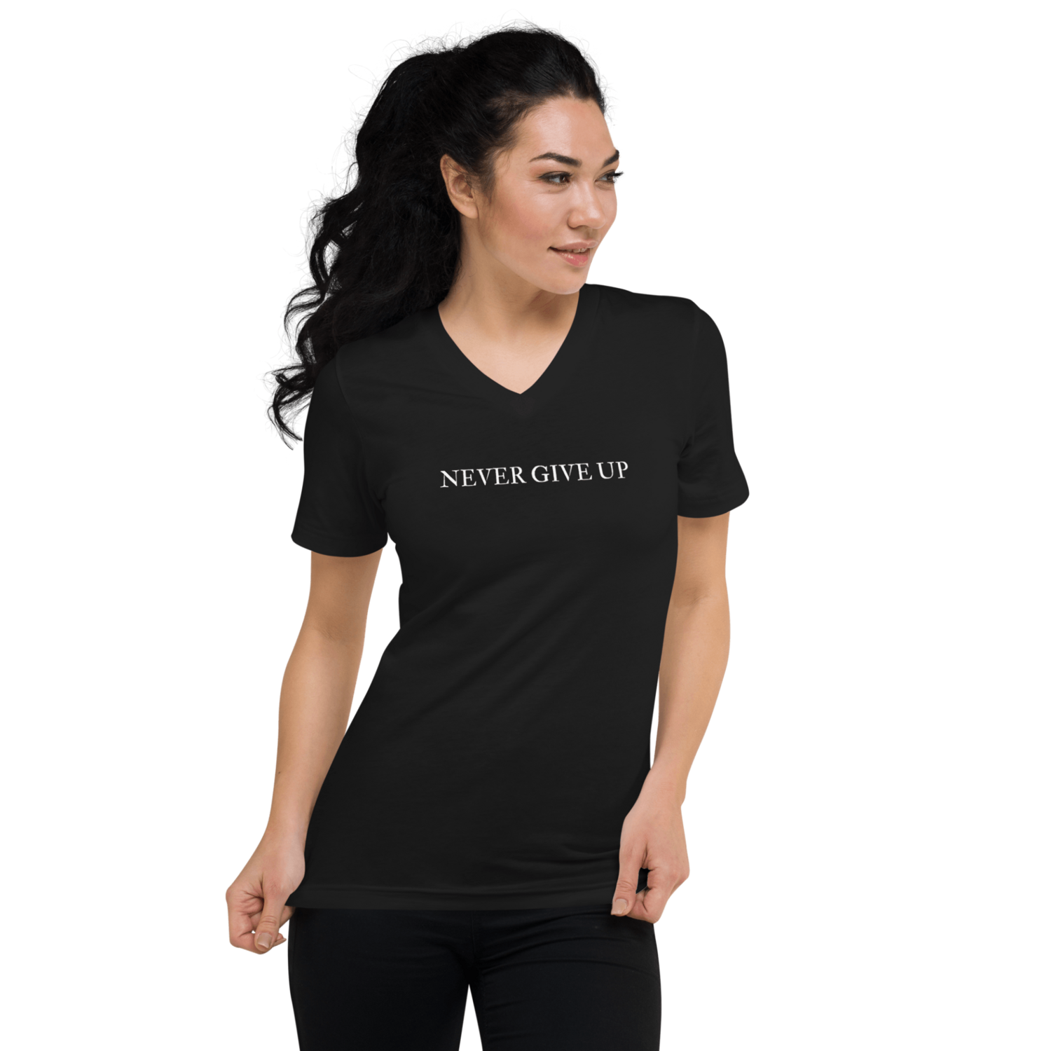Playera V - Never Give Up