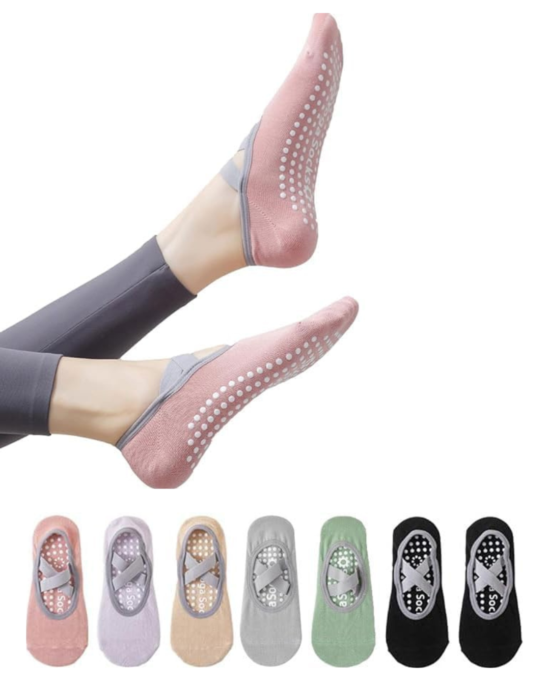 Calcetines para Yoga, Barre y Pilates