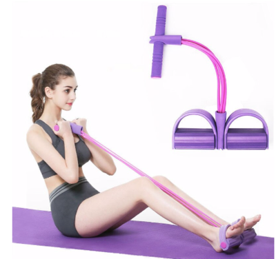 4 Resistance Elastic Pull Ropes Exerciser