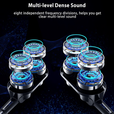 Dual Speaker Wired Earphone Headphones Headset with Mic 2021 Version.