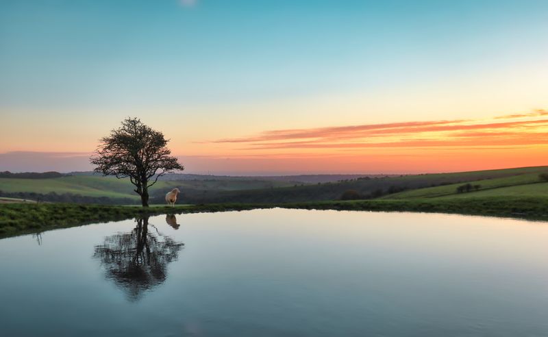 The Dew Pond Ditchling A3