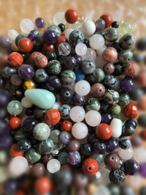 Halvædelstens perlemix 250 g