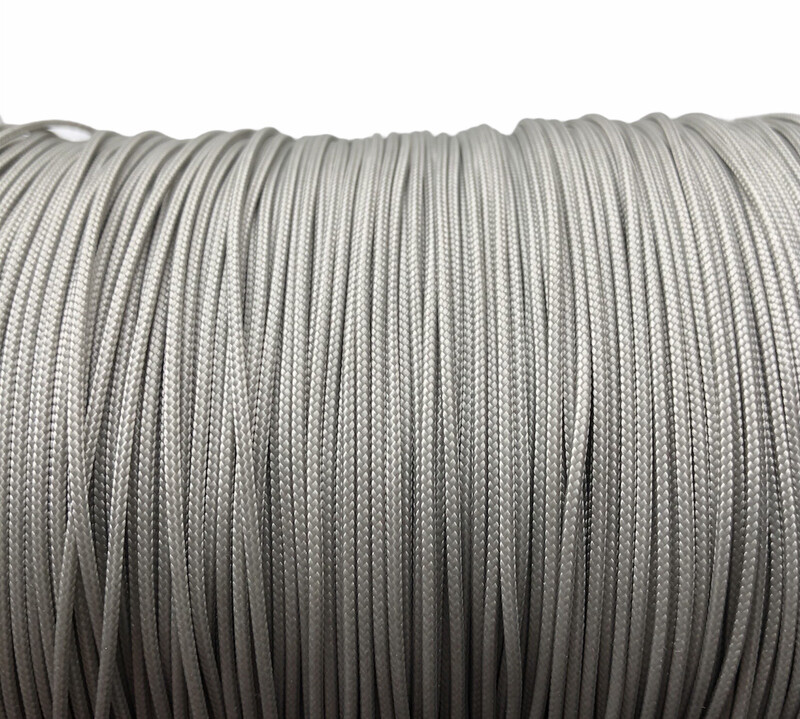 Polyester Knyttesnor. 1,4 mm. Fast. Grå