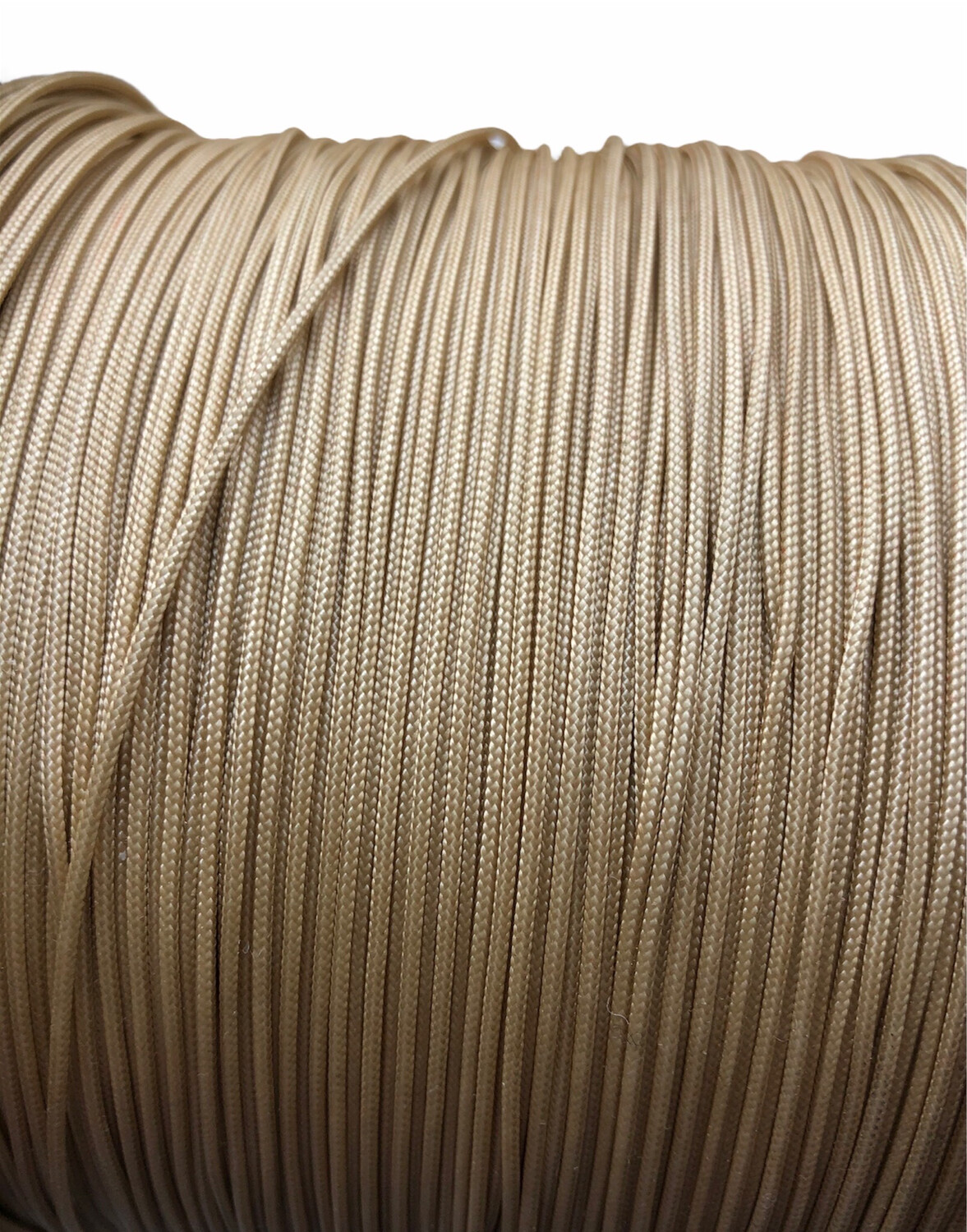 Polyester Knyttesnor 1,4 mm. Fast. Beige/gylden 10 m