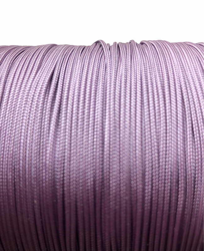 Polyester Knyttesnor 1,4 mm fast. Lys Lilla 10 m