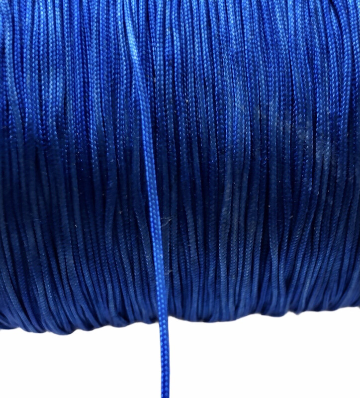 Polyester Snor ca. 0,8 mm. Coboltblå 5 m