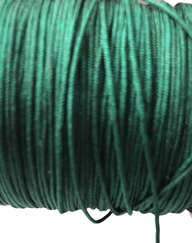 Polyester Snor. ca 1 mm. Mørke grøn 5 m
