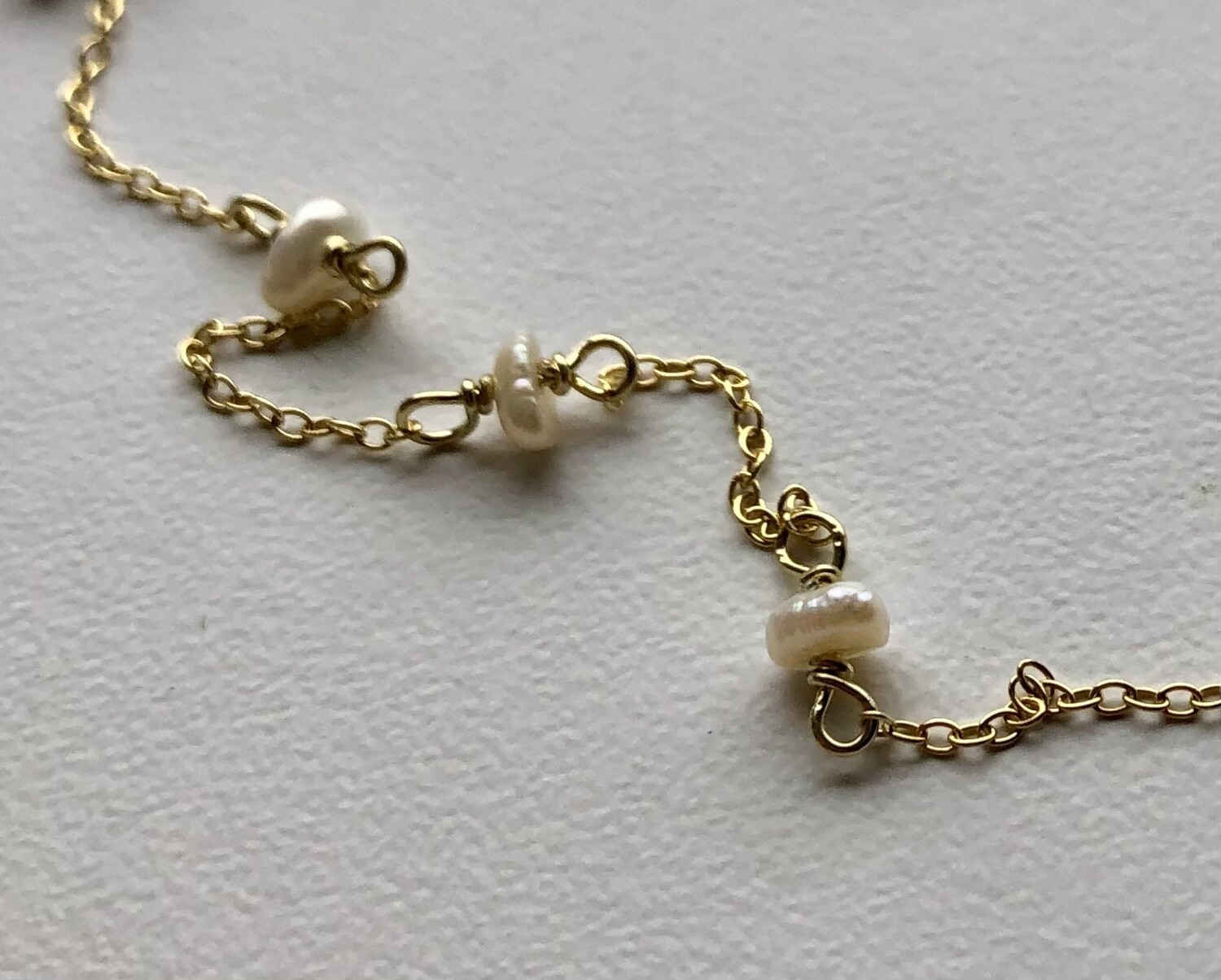 Materialesæt til kædestykker med perler imellem Fra