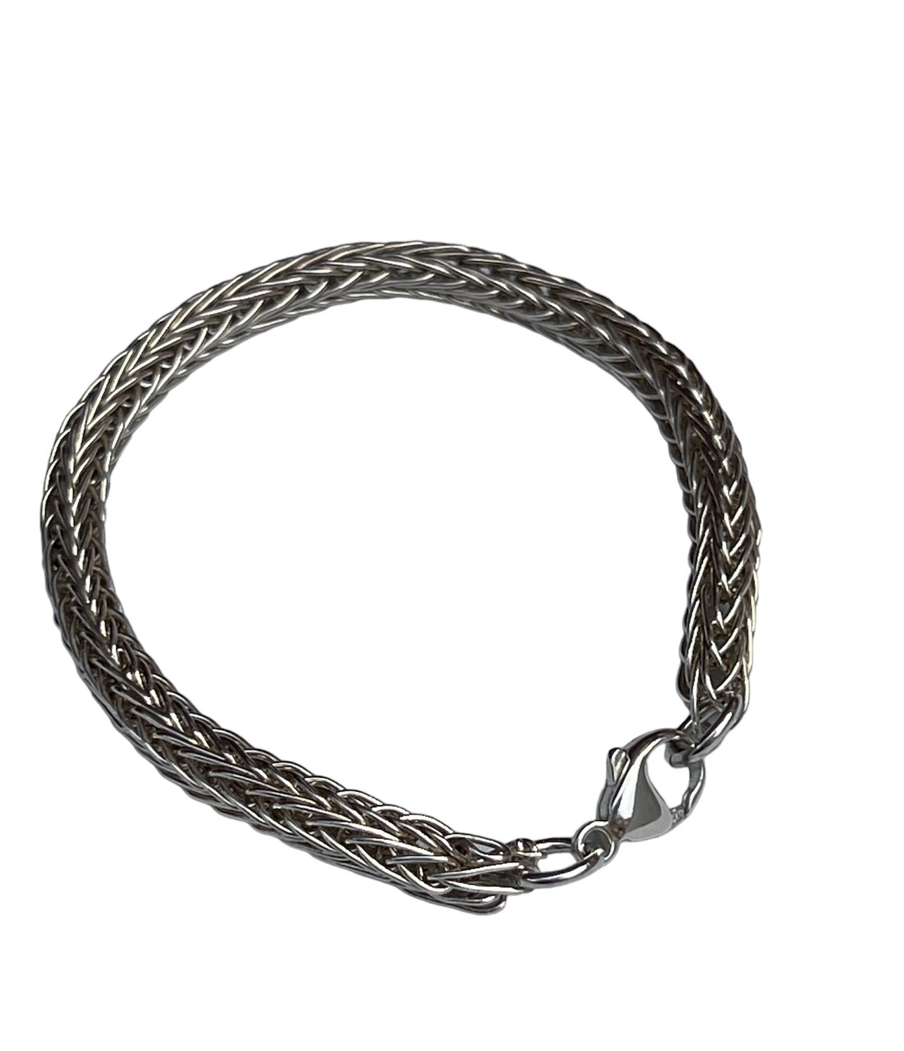 Vikingestrik armbånd i sterlingsølv efter mål.