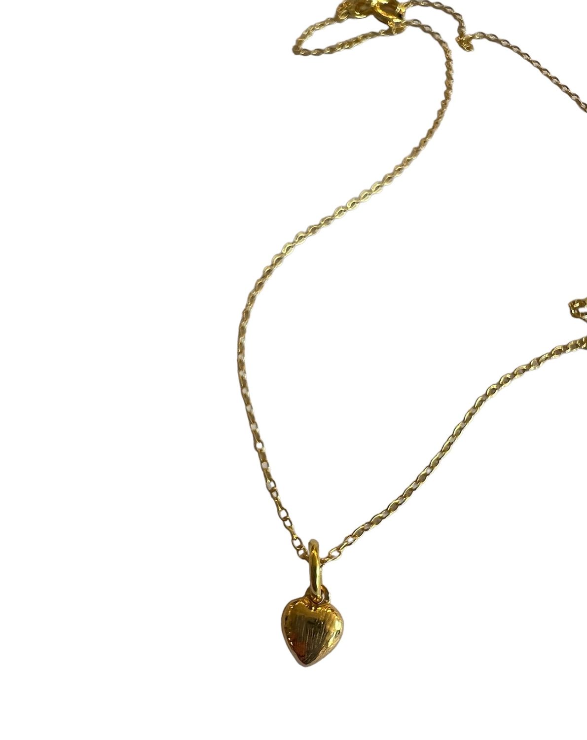 Hjerte vedhæng med kæde.Fra