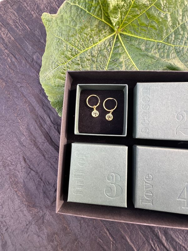 Advents kalender i forgyldt sterlingsølv