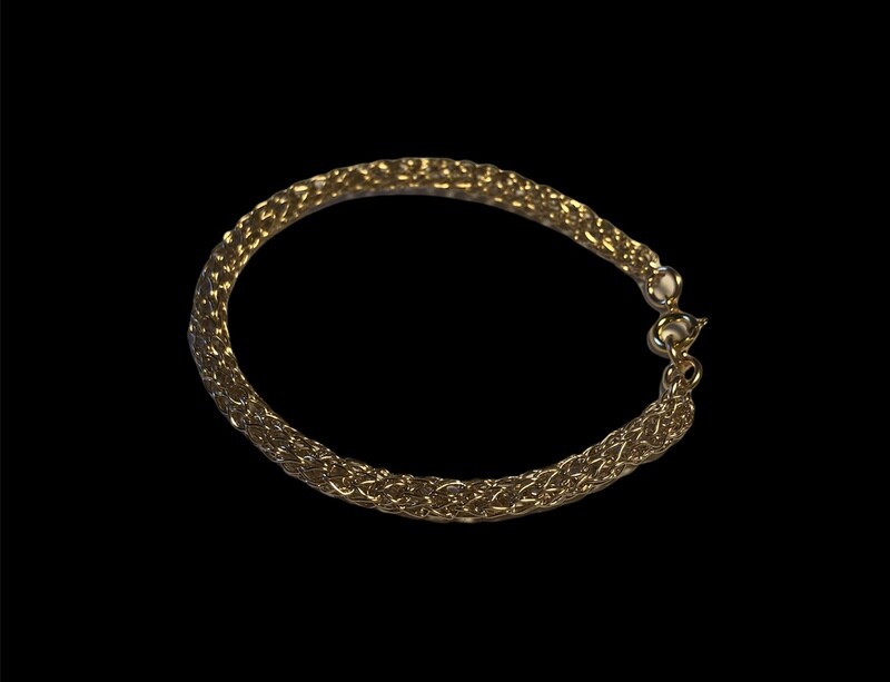 Materialesæt strik på 3 søm, 1 armbånd fra