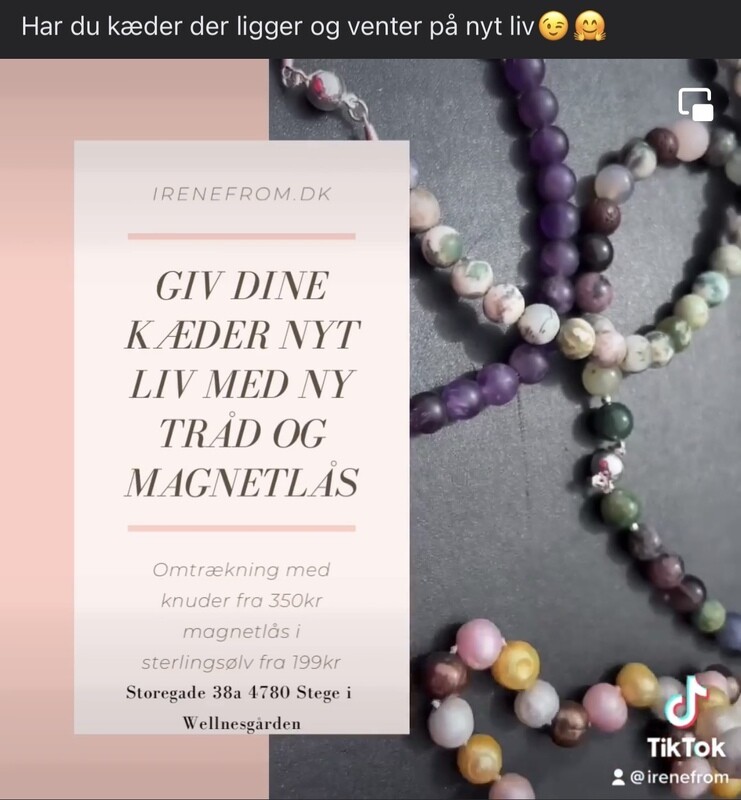 Ny tråd (omtrækning) i dine perle og sten kæder. Fra