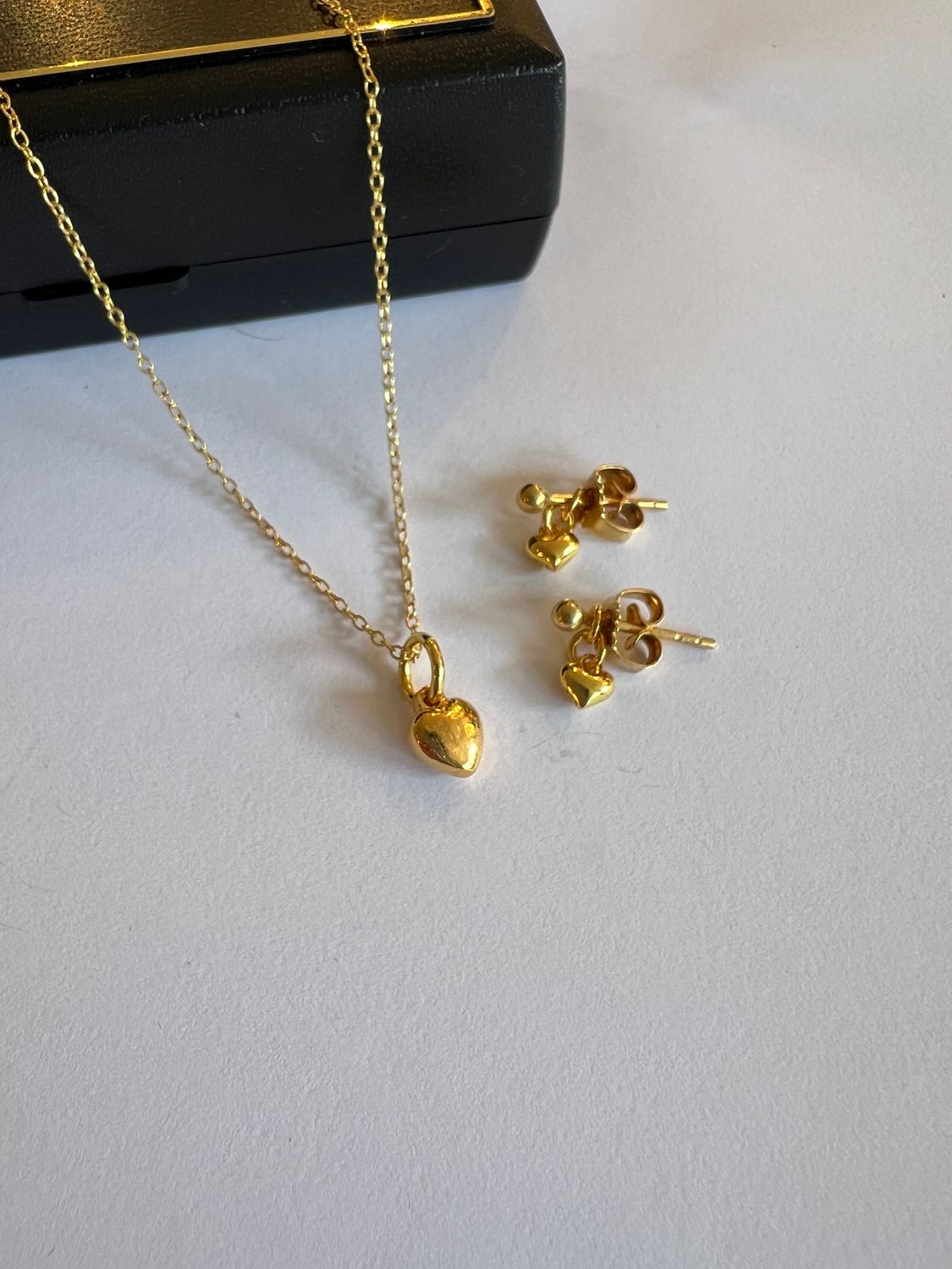 Smykkesæt med Hjerter Fra