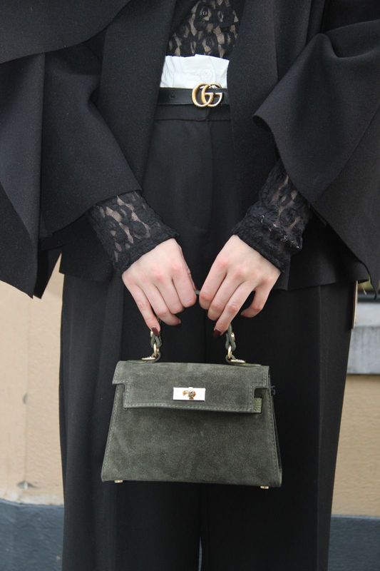 Pantalon met witte band