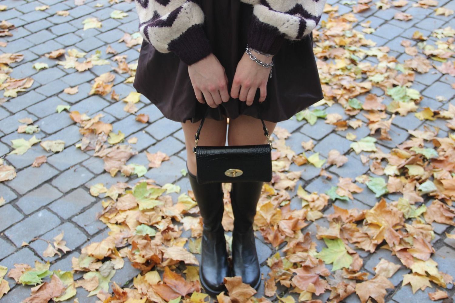 Leren kleine handtas