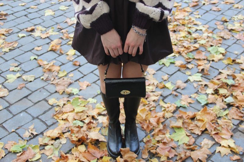 Leren kleine handtas