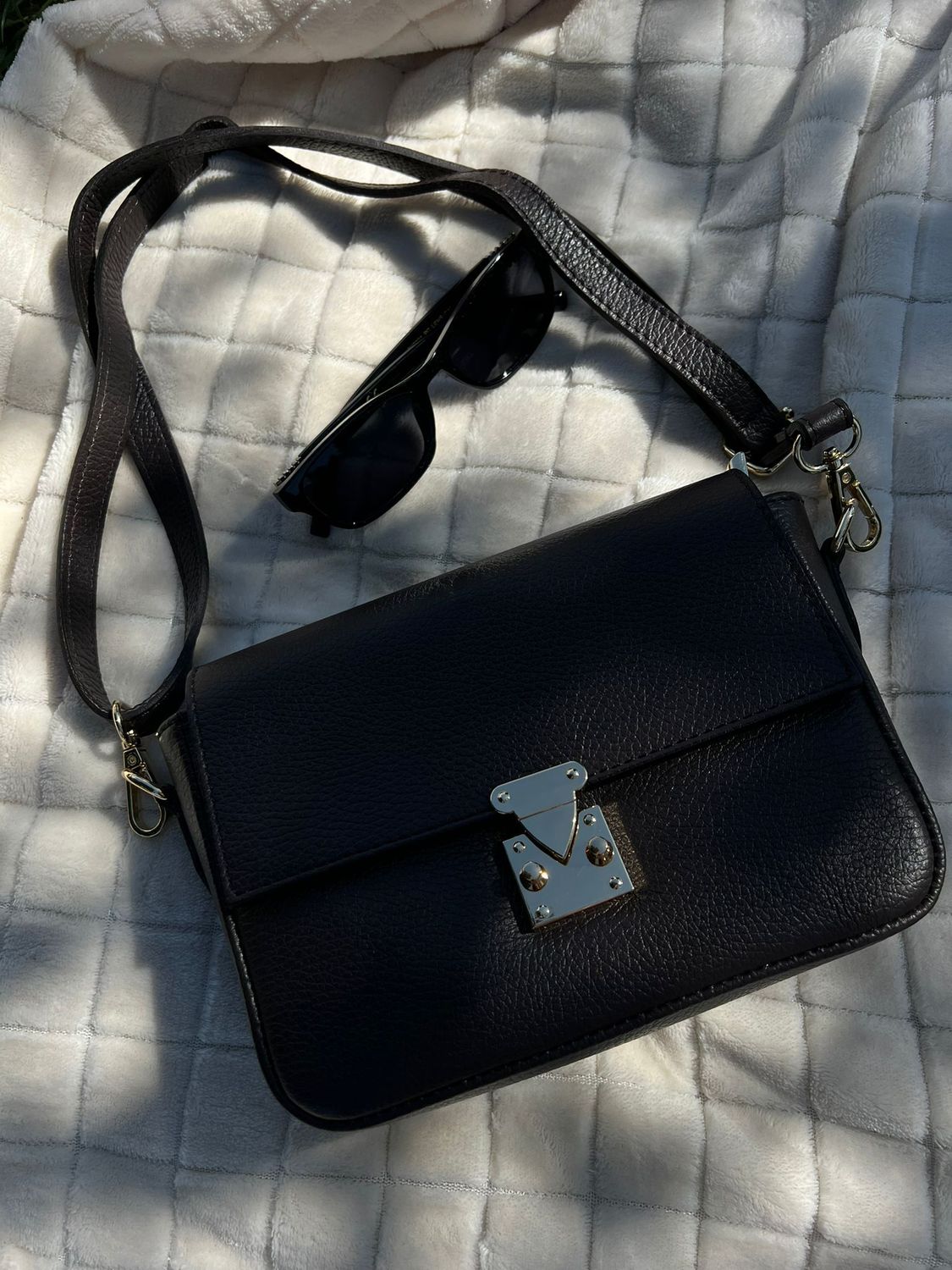 Leren crossbody