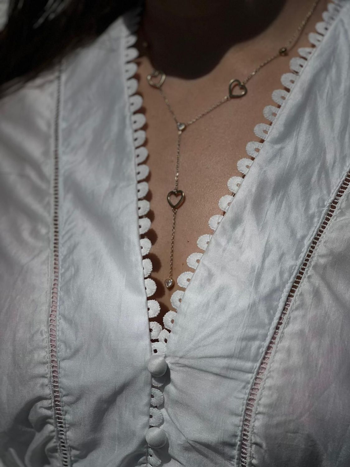 Lange hartjes ketting