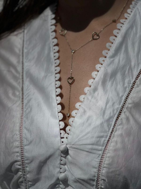 Lange hartjes ketting