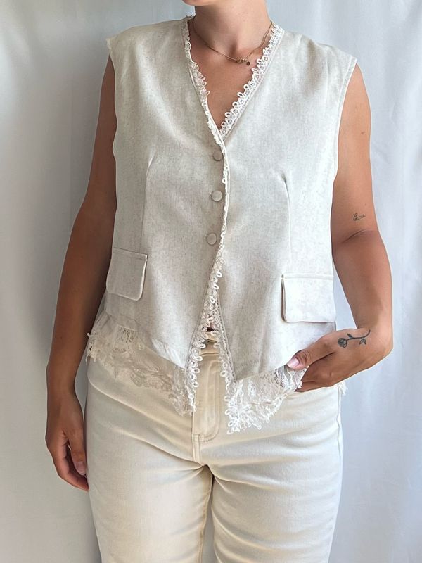 Gilet met kant