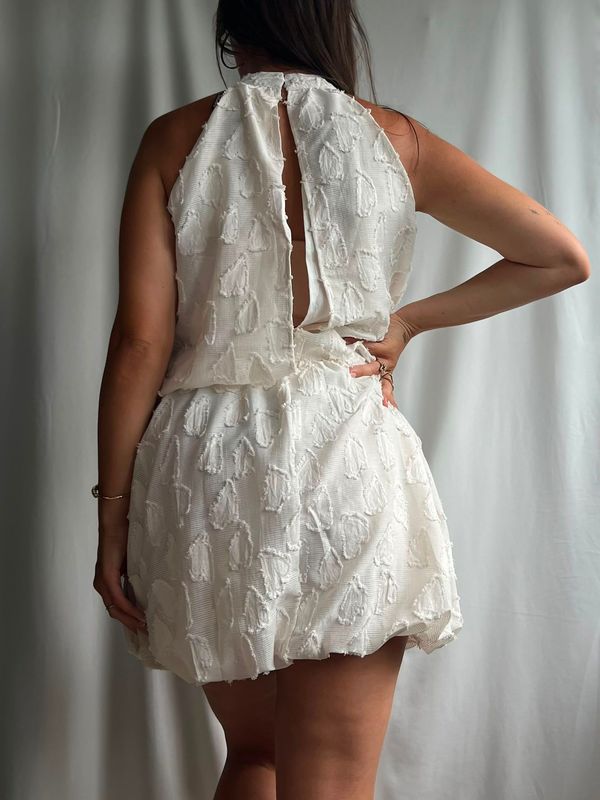 Halter jurk met print