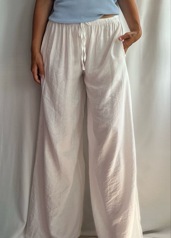 Losse linnen broek