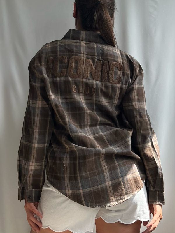 Geruite iconic blouse