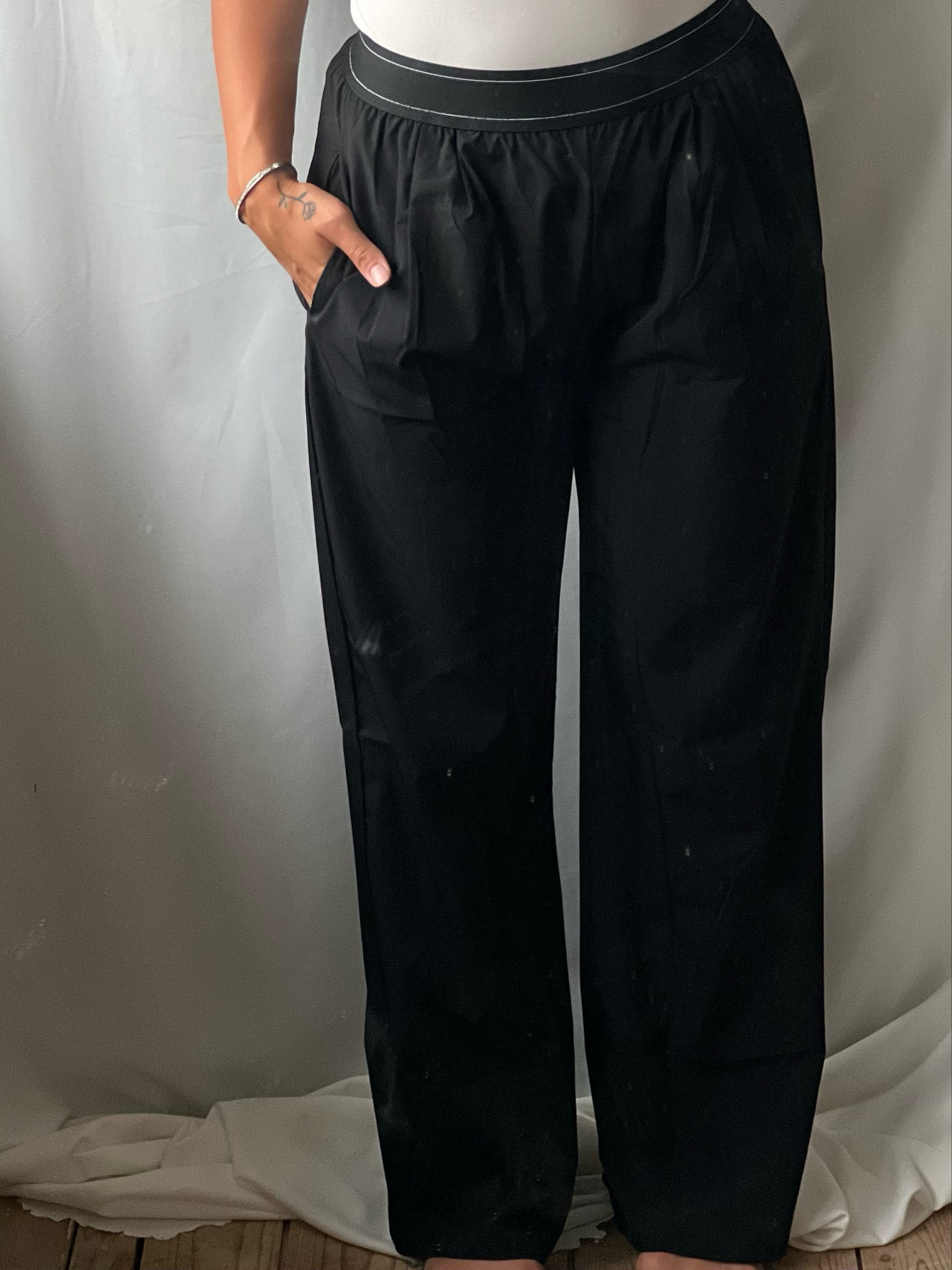 Losse broek met band