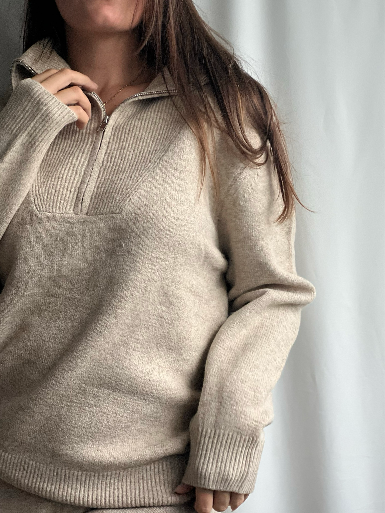 Set met ziptrui en losse broek
