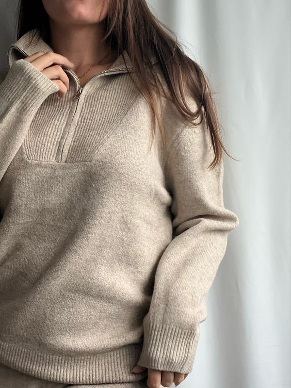 Set met ziptrui en losse broek