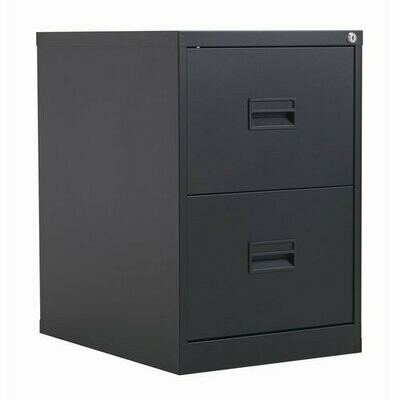 Talos Filing Cabinet 2 Drawer Black