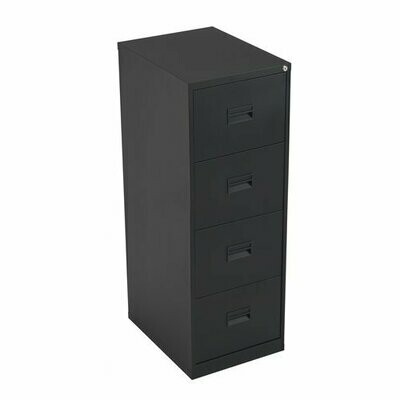 Talos Filing Cabinet 4 Drawer Black