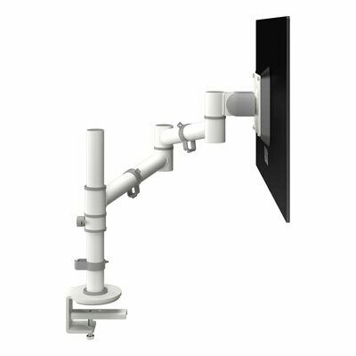 Viewgo Single Monitor Arm - White