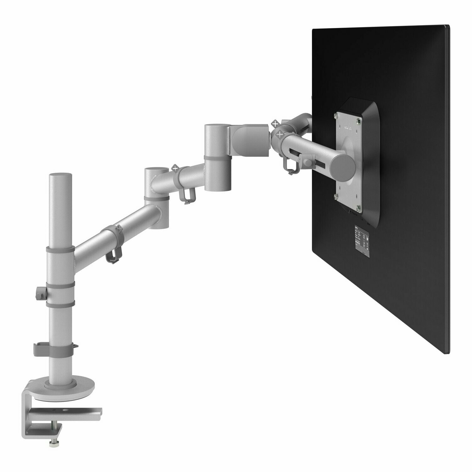 Viewgo Double Monitor Arm - Silver