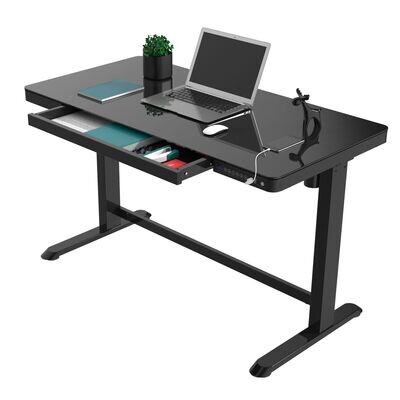 Height Adjustable Desk - Glass