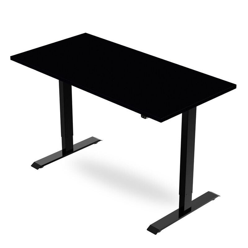 Height Adjustable Desk - Black / Black