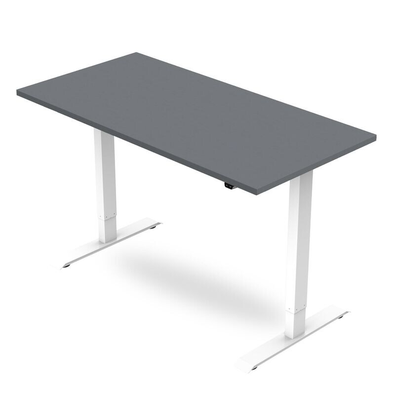 Height Adjustable Desk - Grey / White