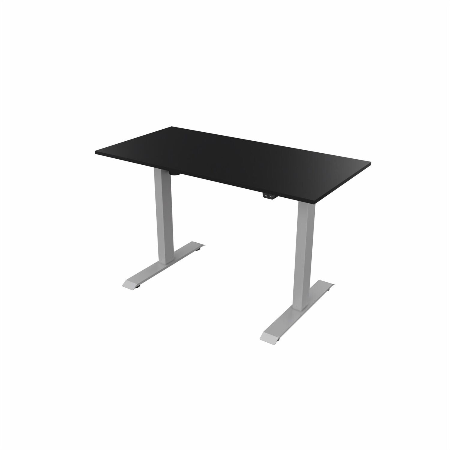 Height Adjustable Desk - Black / Silver