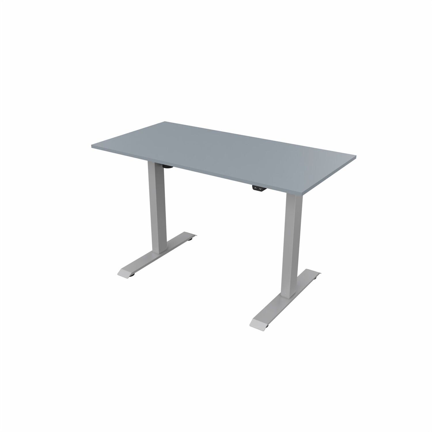 Height Adjustable Desk - Grey / Silver