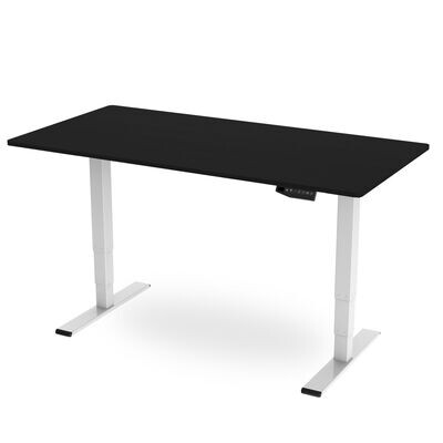 Memory Height Adjustable Desk - Black / White