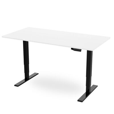Memory Height Adjustable Desk - White / Black