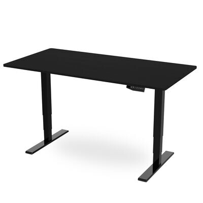 Memory Height Adjustable Desk - Black / Black