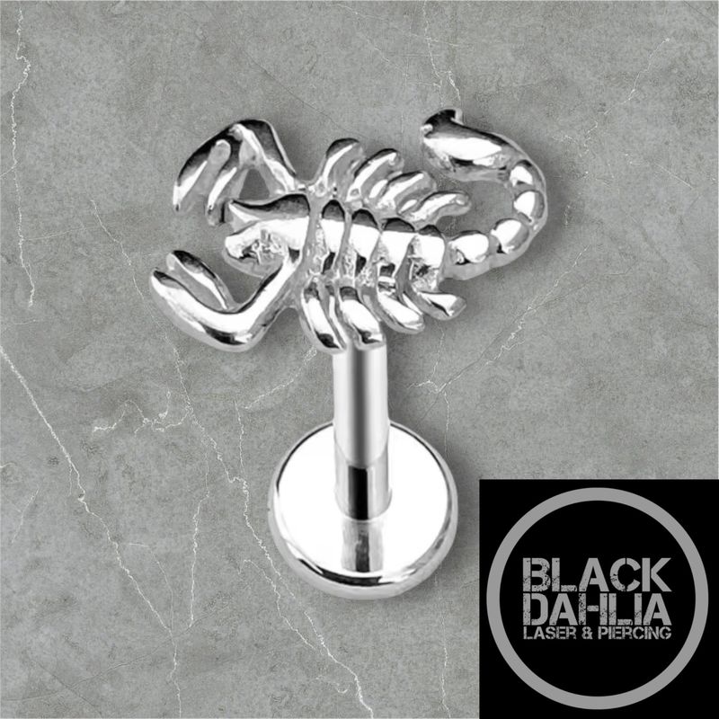 Scorpion Threadless Titanium Labret 16G