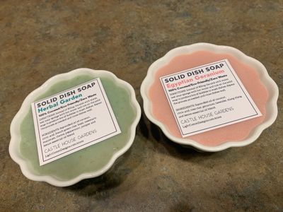 Solid Dish Soap in Ramekin