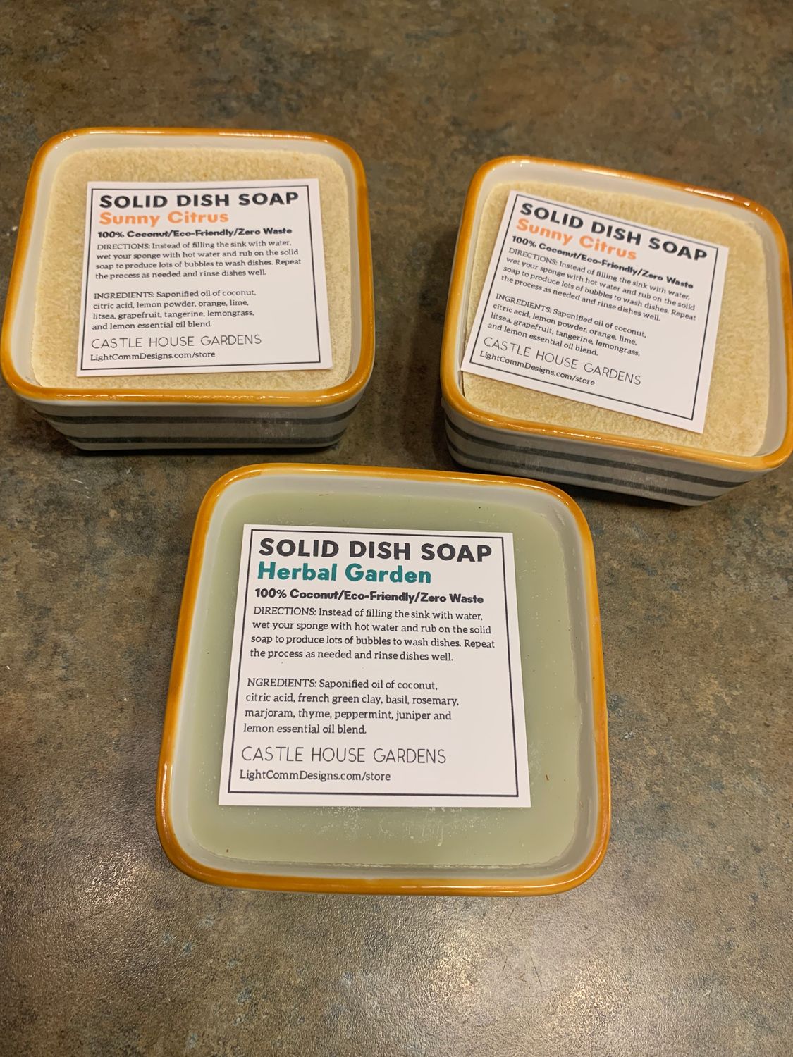 Solid Dish Soap in Ramekin Solid Dish Soap in Ramekin