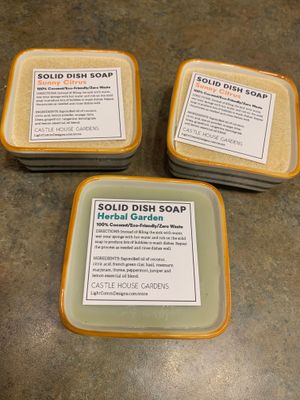 Solid Dish Soap in Ramekin