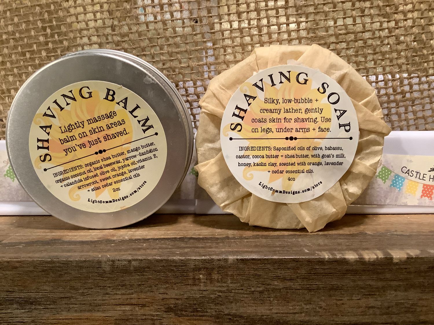 Shave Soap with 2oz Balm